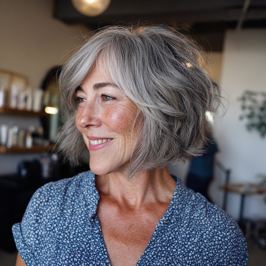 Stylish Textured Bob with Effortless Volume