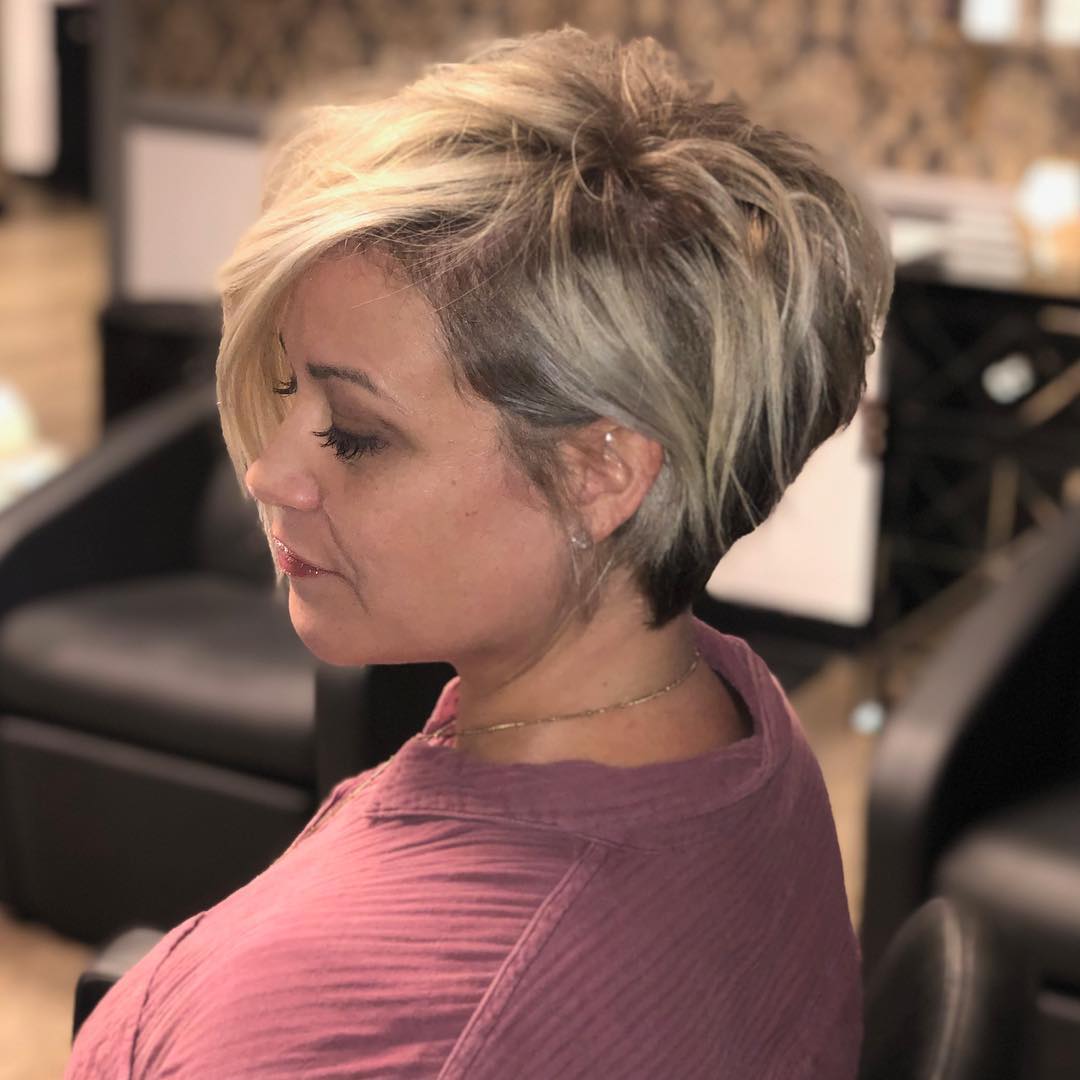 Textured Asymmetrical Pixie Bob with Soft Undercut