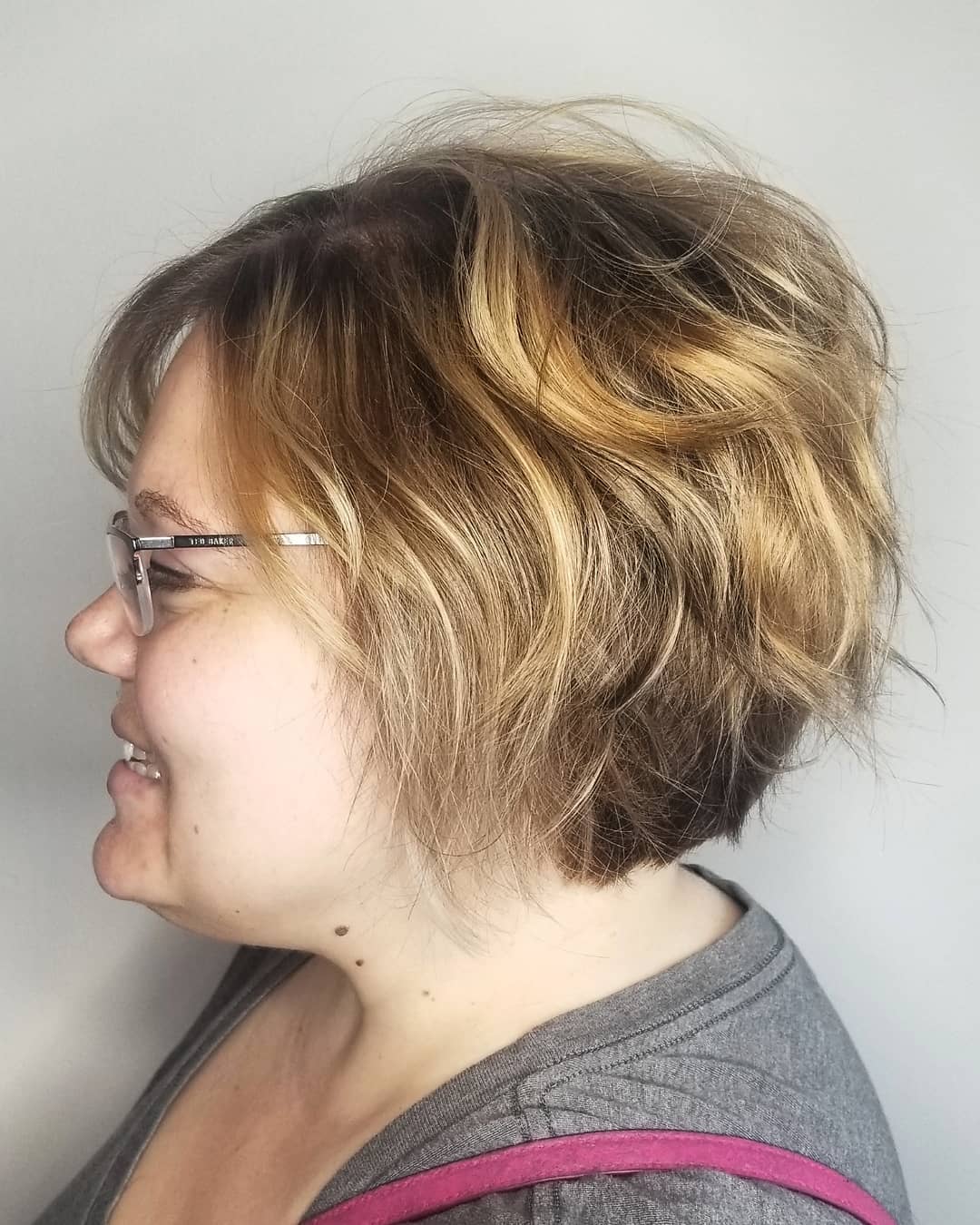 Textured Layered Pixie Bob with Soft Waves