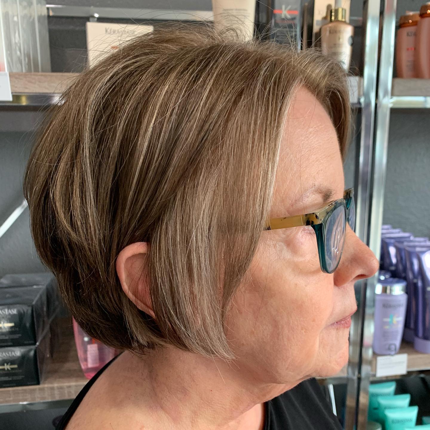 Textured Soft Pixie Bob with Subtle Balayage