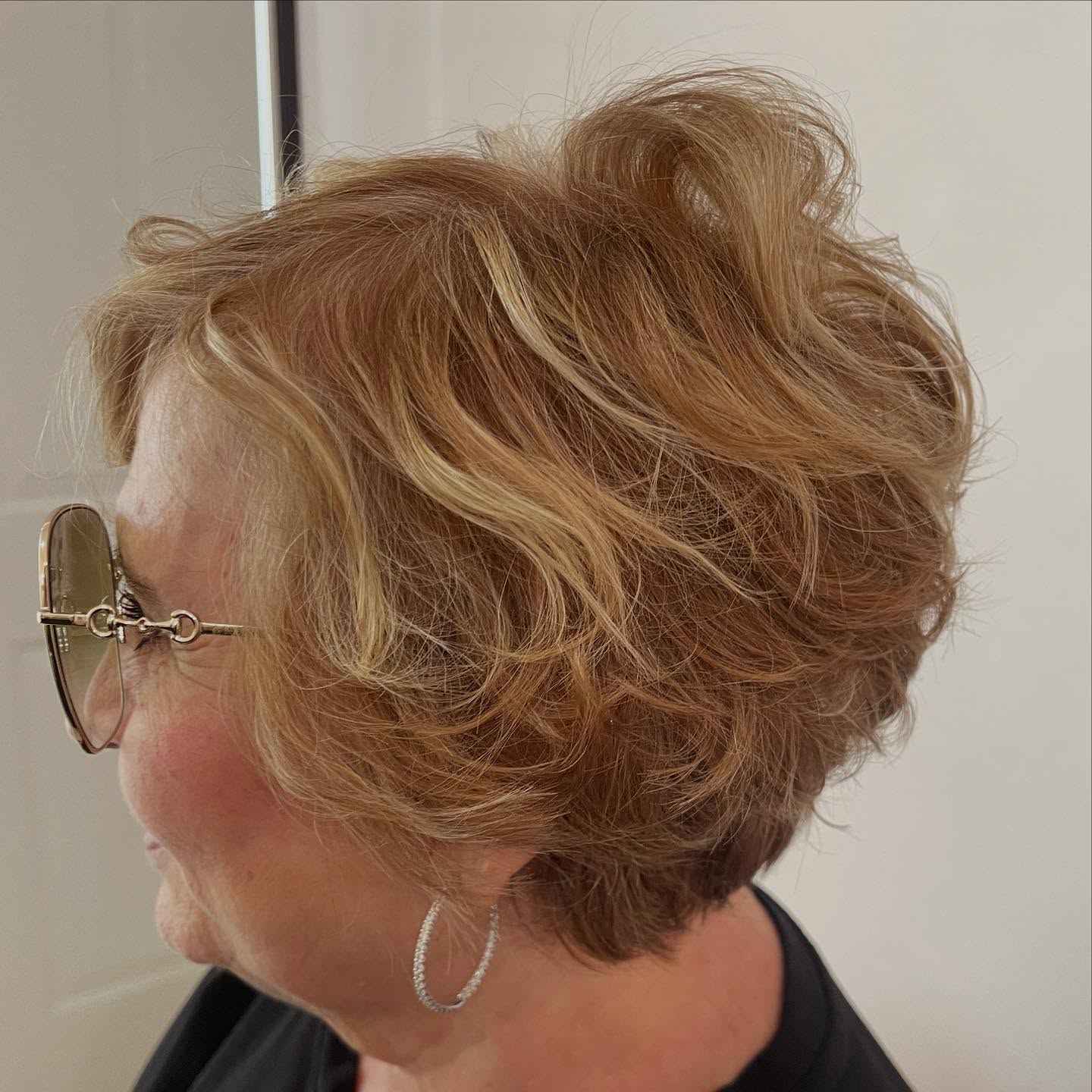 Textured Tousled Pixie Bob with Soft Waves
