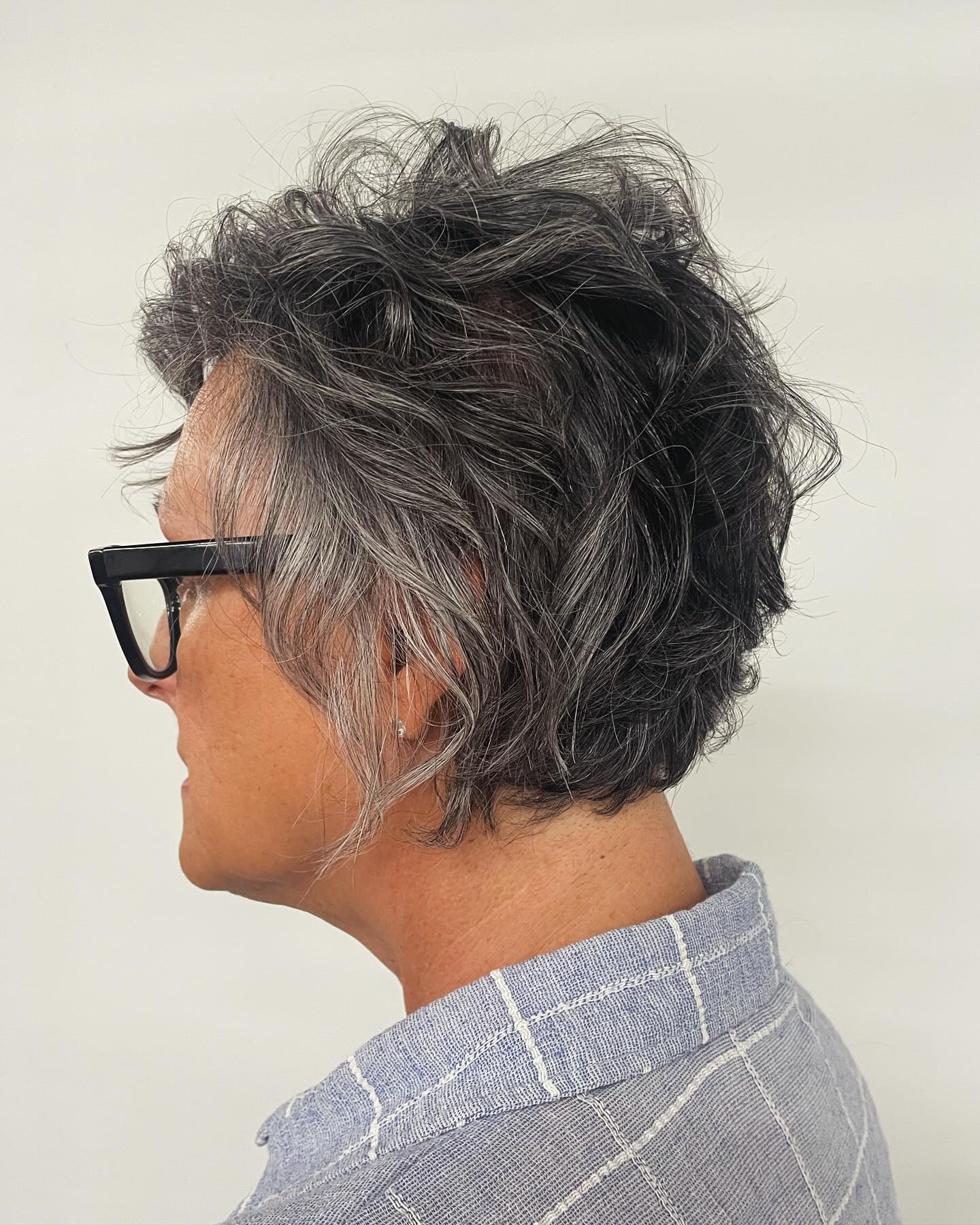 Textured Wavy Pixie Bob with Soft Volume