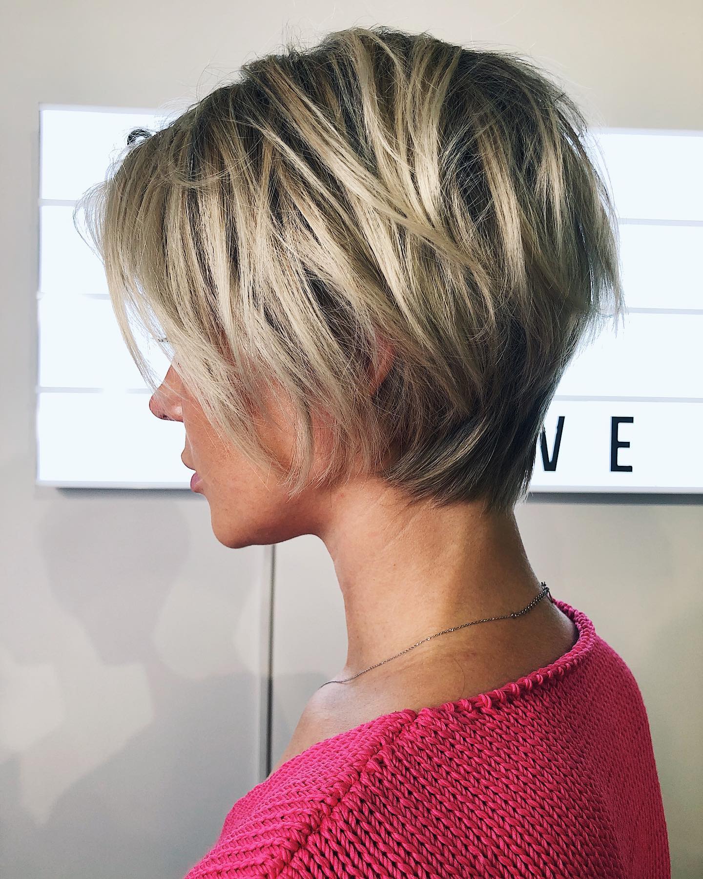 Textured Short Bob with Subtle Highlights