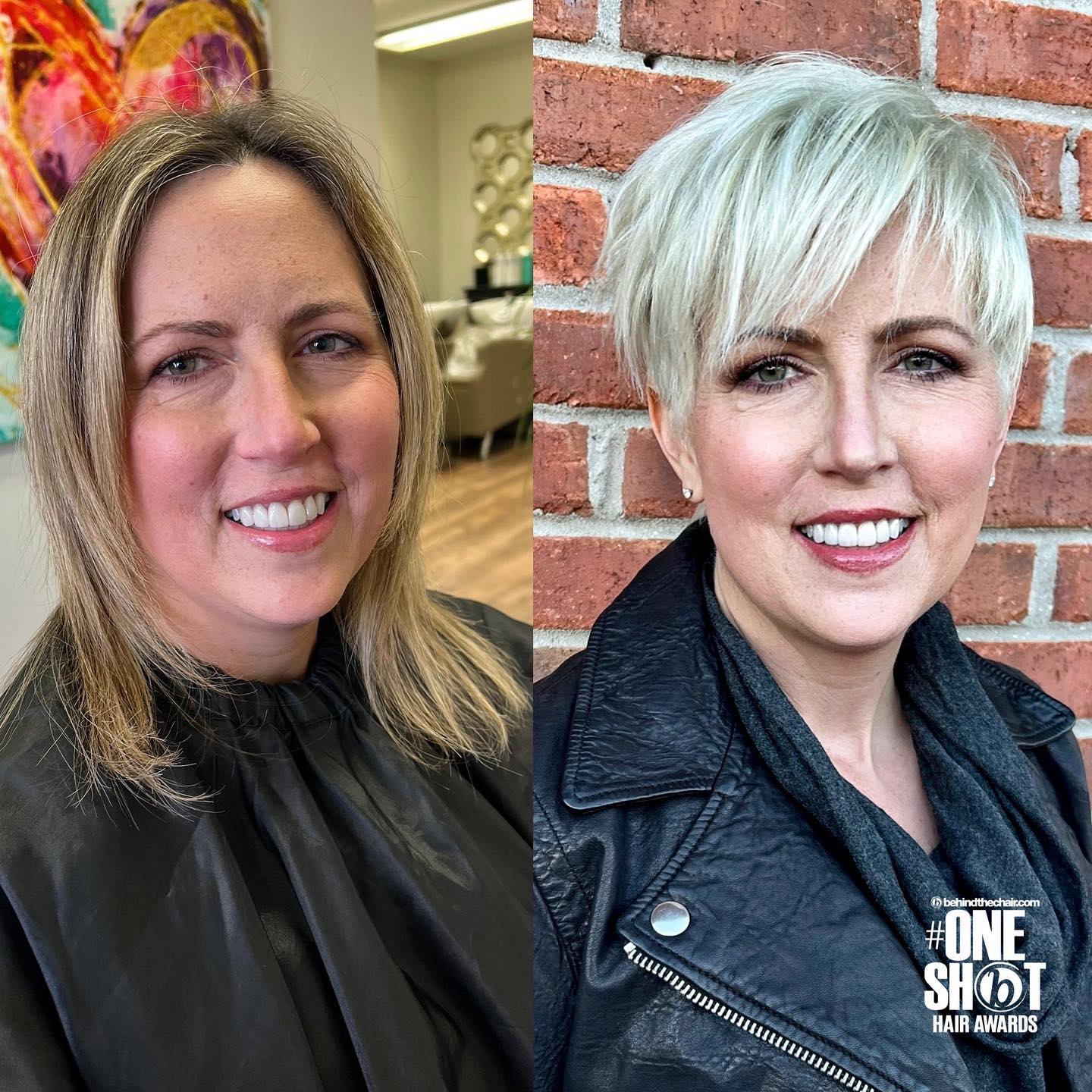 Bold Textured Short Cut with Soft Silver Tones