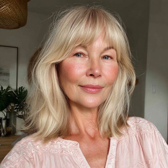 Softly Layered Choppy Bob with Subtle Bangs