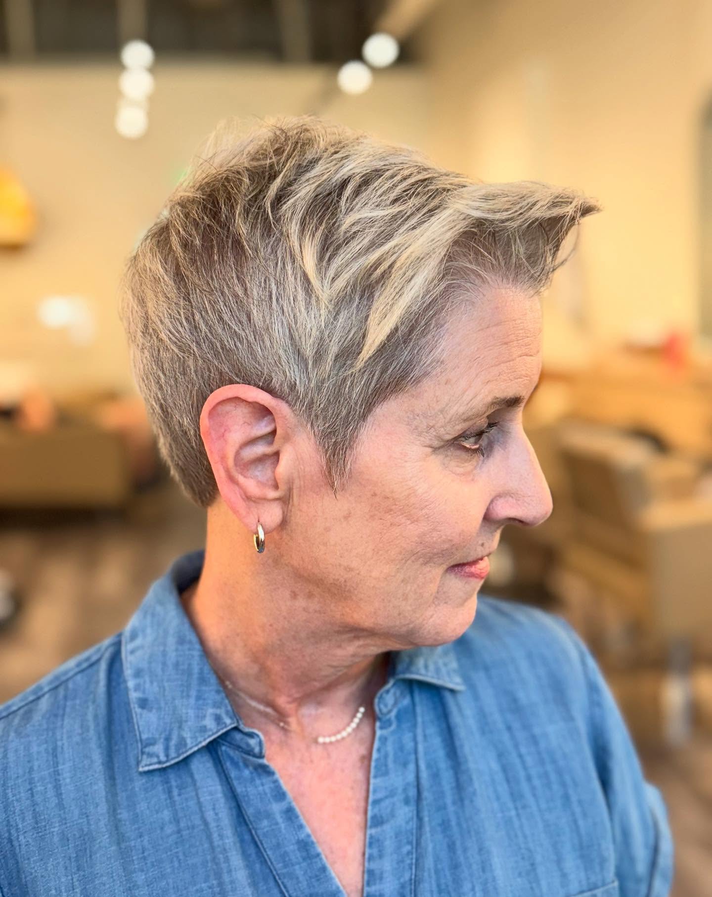 Stylish Short Pixie with Defined Texture