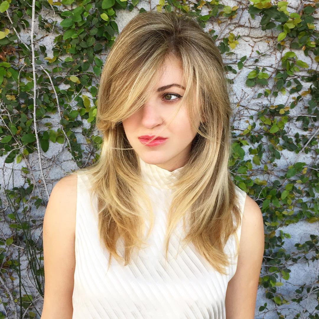 Textured Long Layers with Face-Framing Highlights