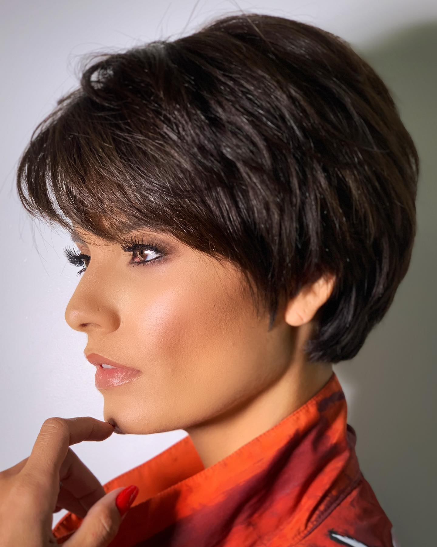 Textured Short Pixie Cut with Soft Bangs