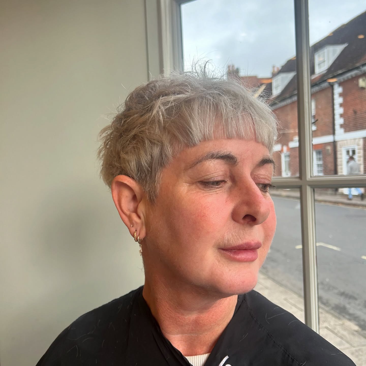 Textured Soft Pixie with Short Bangs