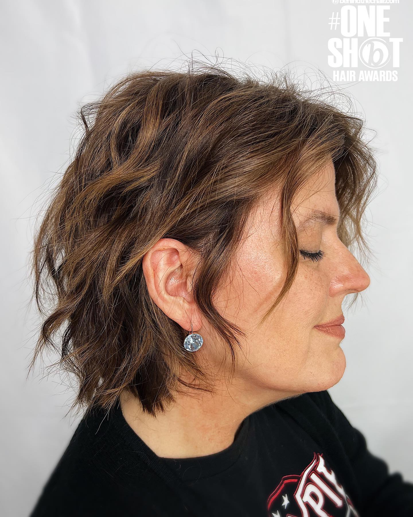 Textured Wavy Bob with Soft Layers