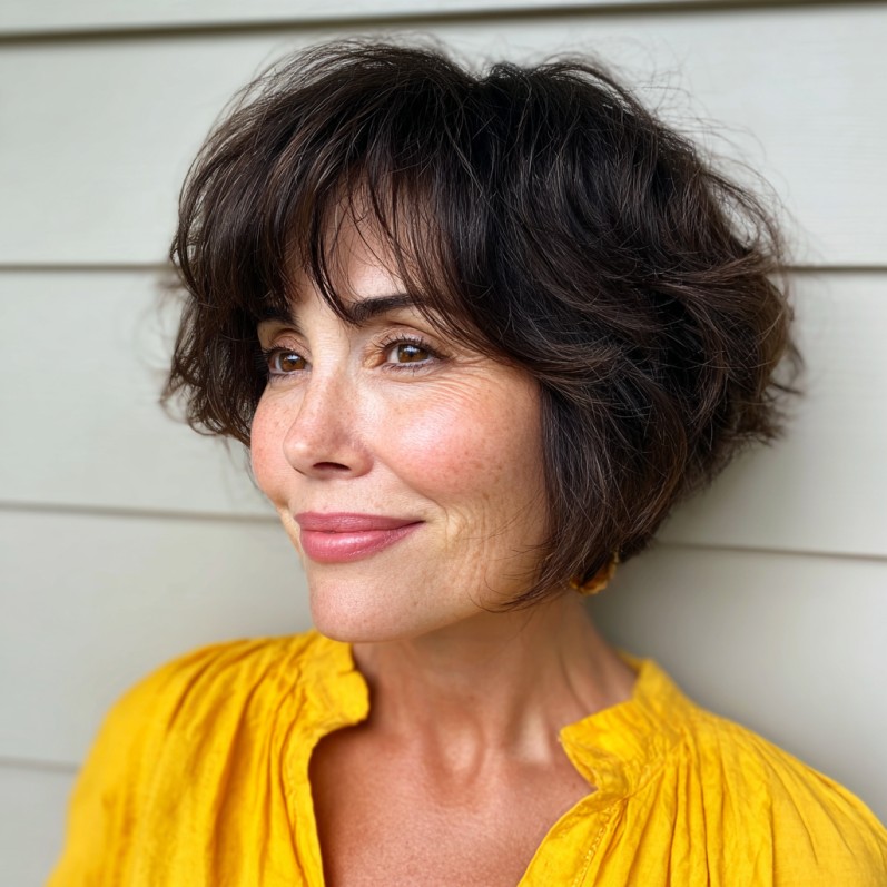 Charming Textured Bob with Soft Volume