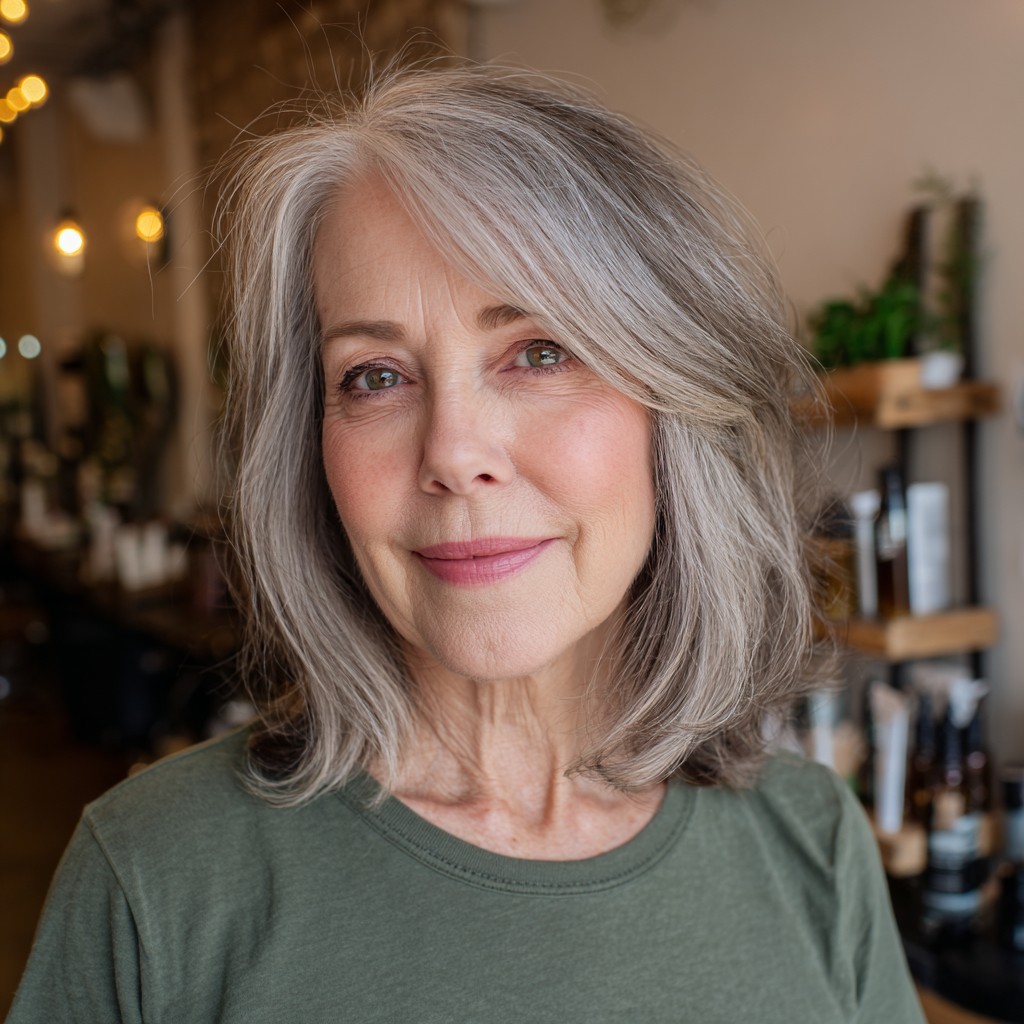 Chic Softly Layered Shoulder-Length Bob with Subtle Face-Framing Layers