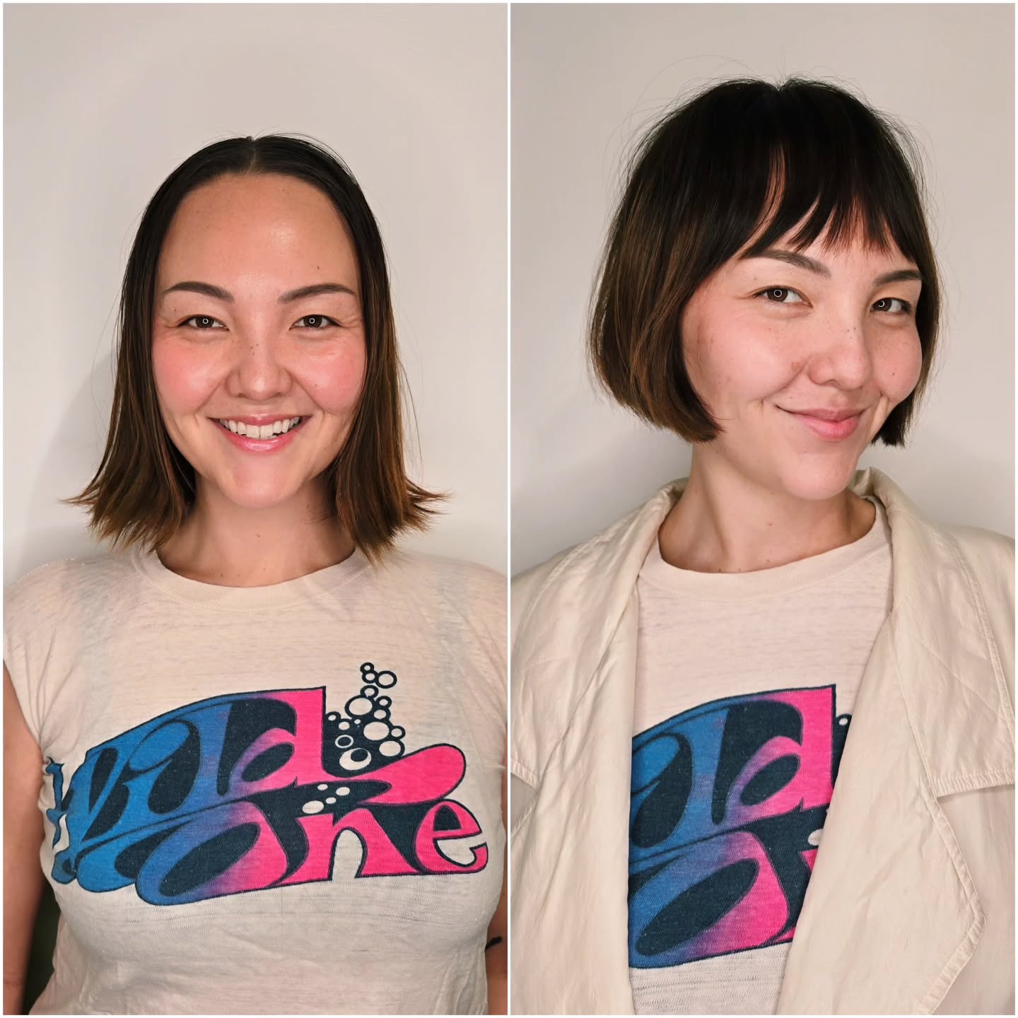 Chic Textured Bob with Playful Bangs