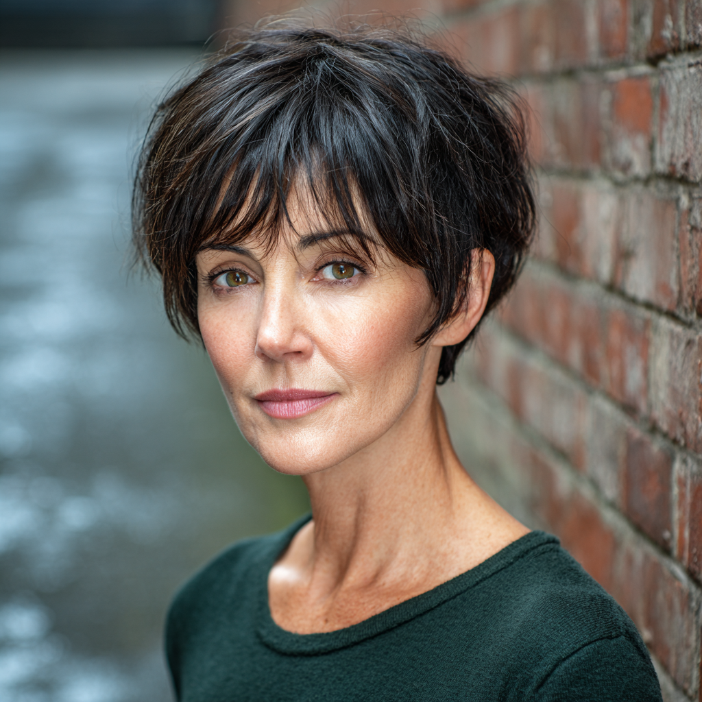 Chic Textured Pixie Cut with Playful Layers