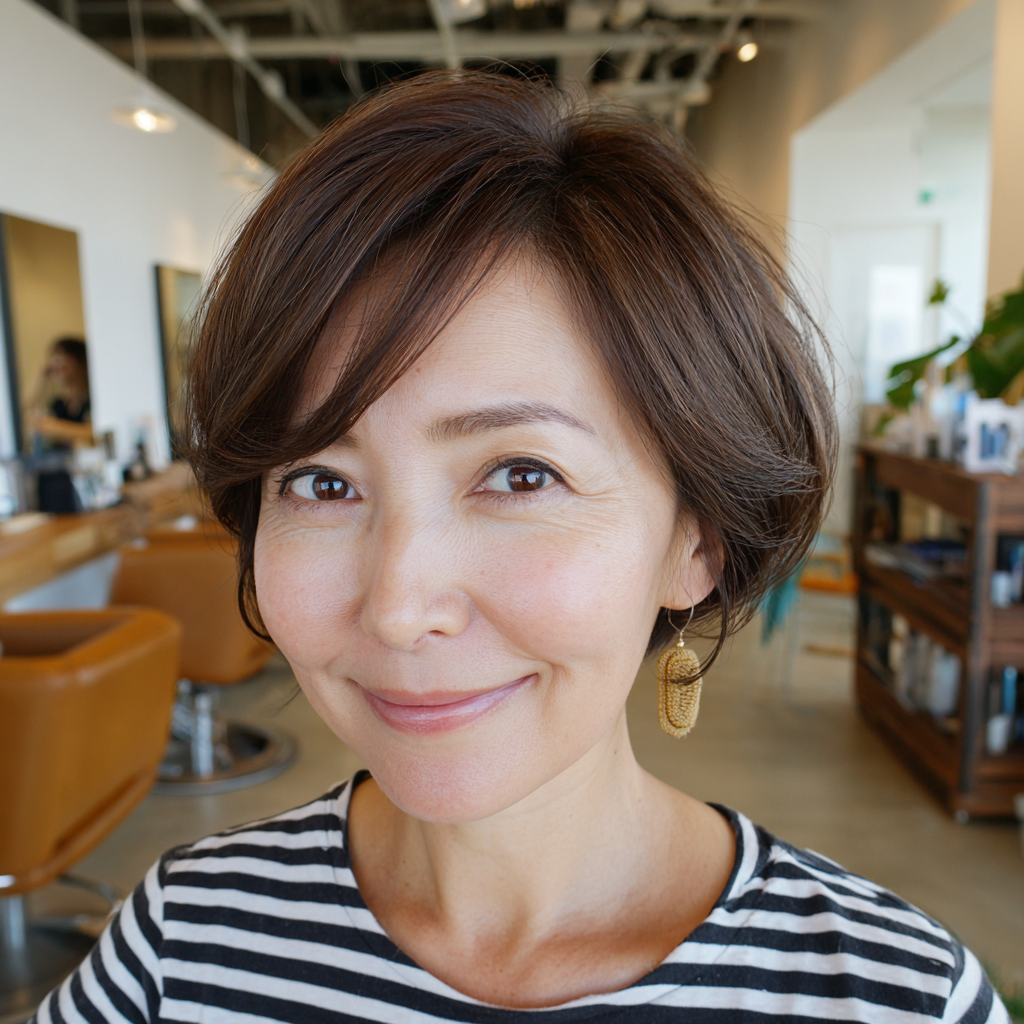 Chic Textured Pixie Cut with Subtle Highlights