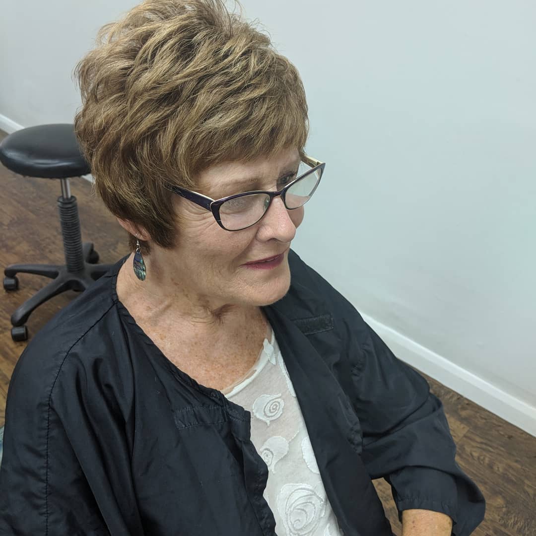 chic textured short pixie cut