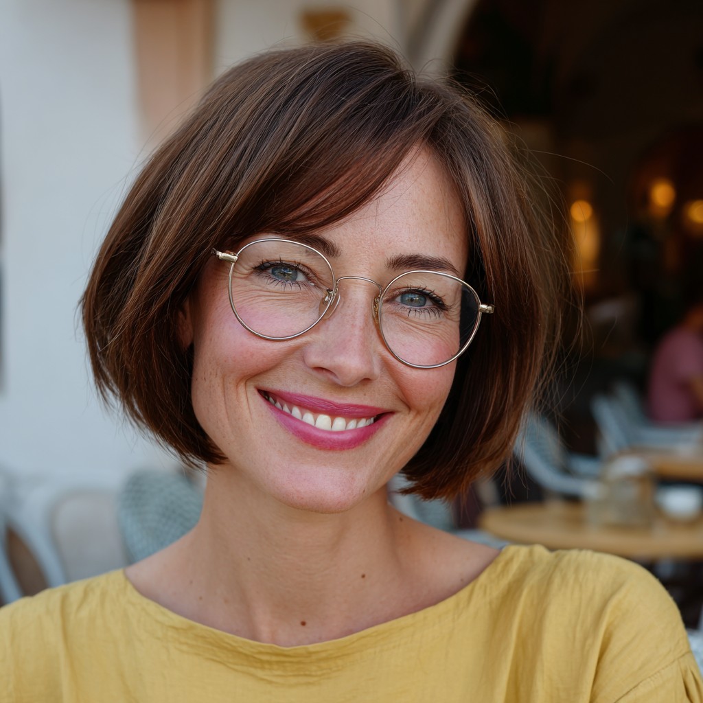 Classic Modern Bob with Subtle Layers