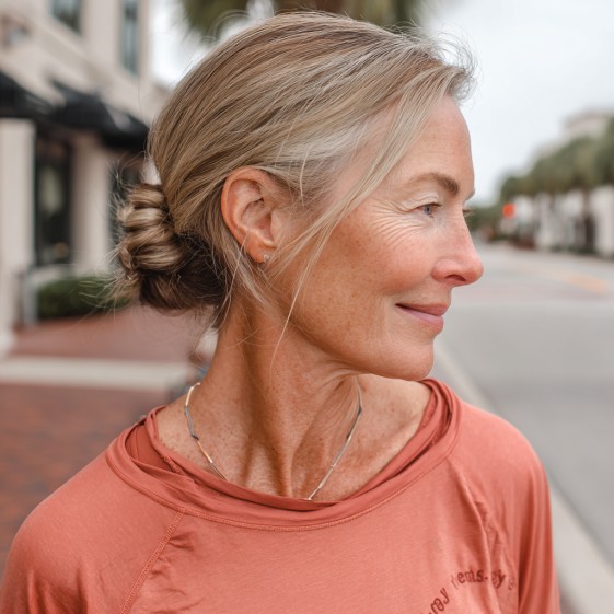 Effortless Low Chignon with Subtle Textured Layers