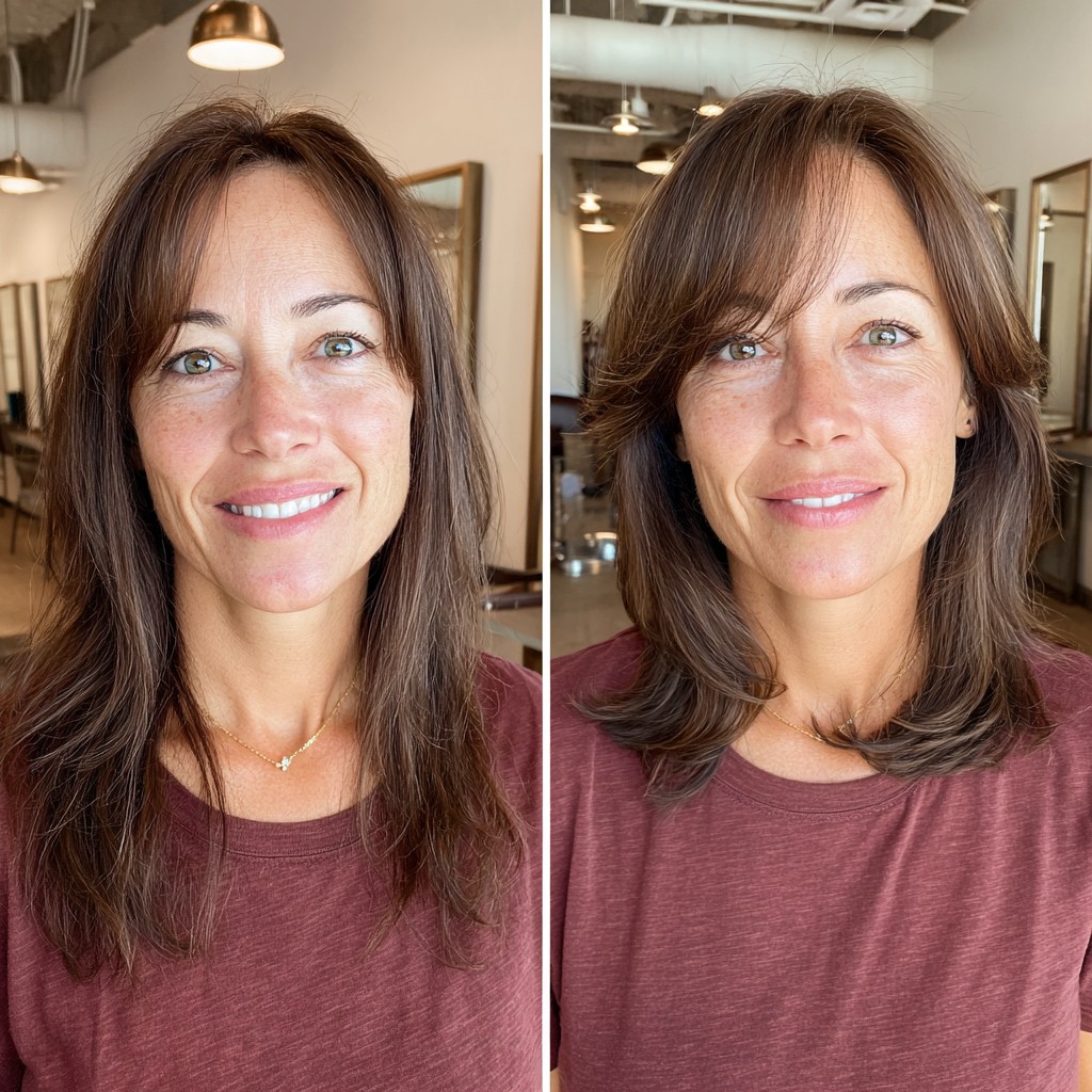 Modern Soft Layered Cut with Face-Framing Bangs