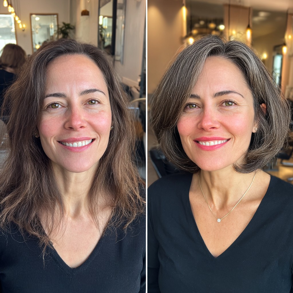 Modern Textured Bob with Subtle Volume
