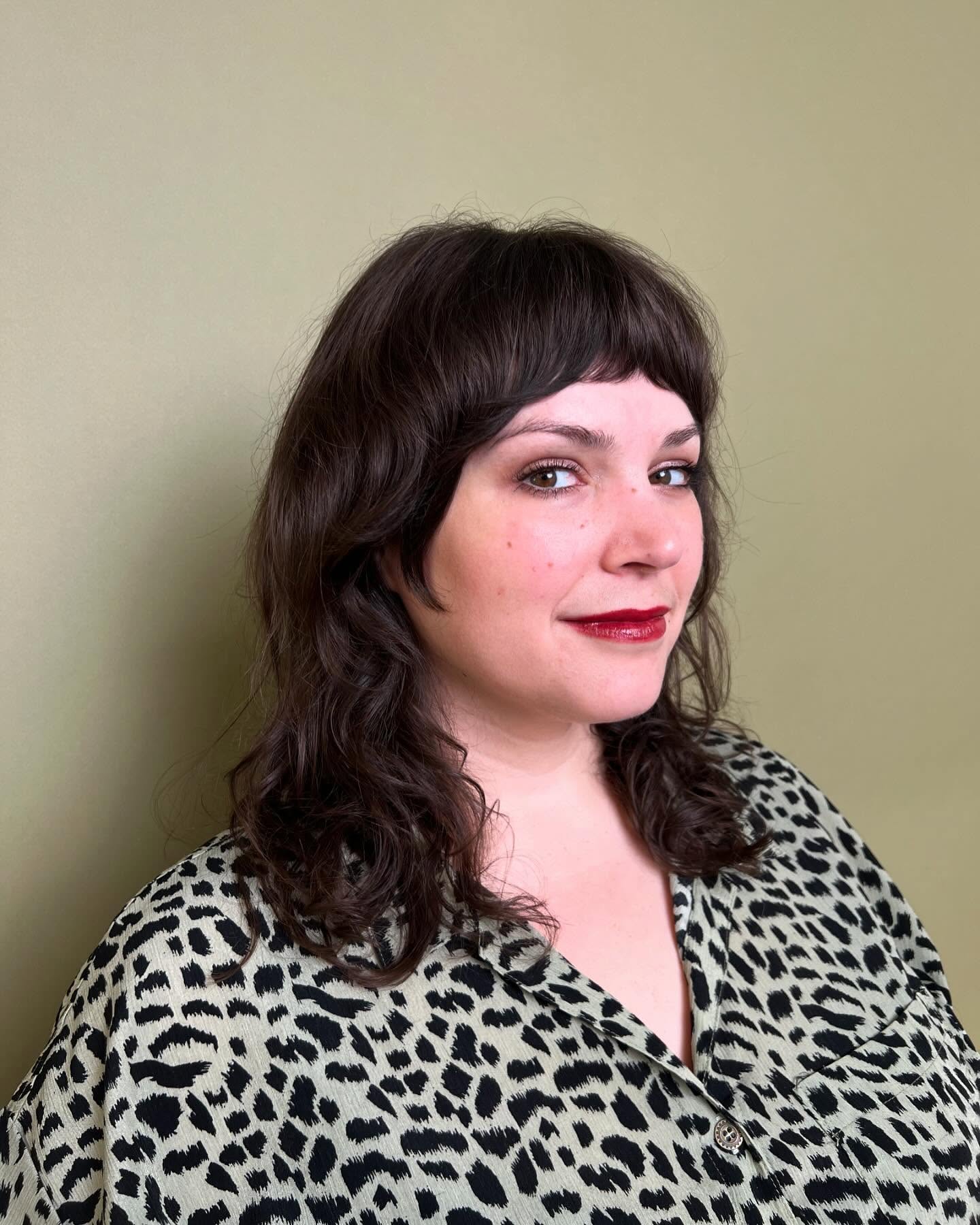 Modern Textured Lob with Soft Bangs