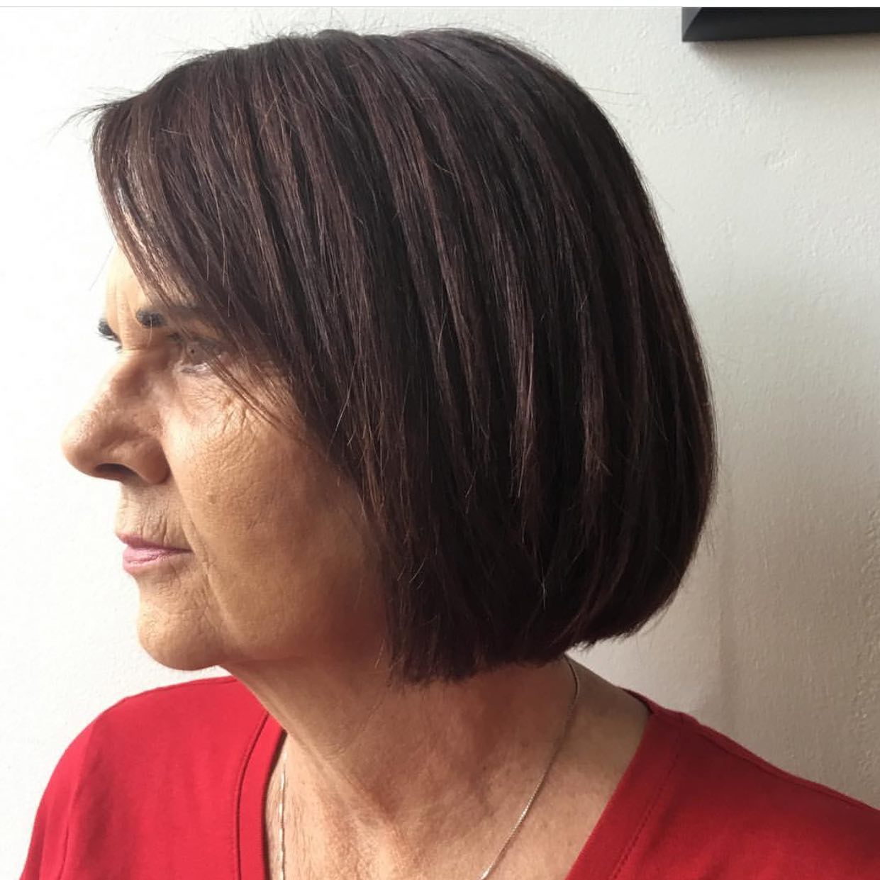 Sleek Rounded Square Bob with Subtle Layers