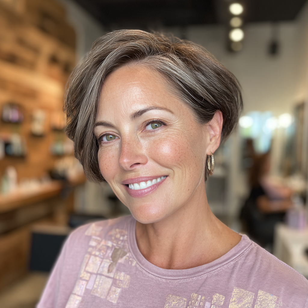 Stylish Textured Pixie Bob with Subtle Highlights