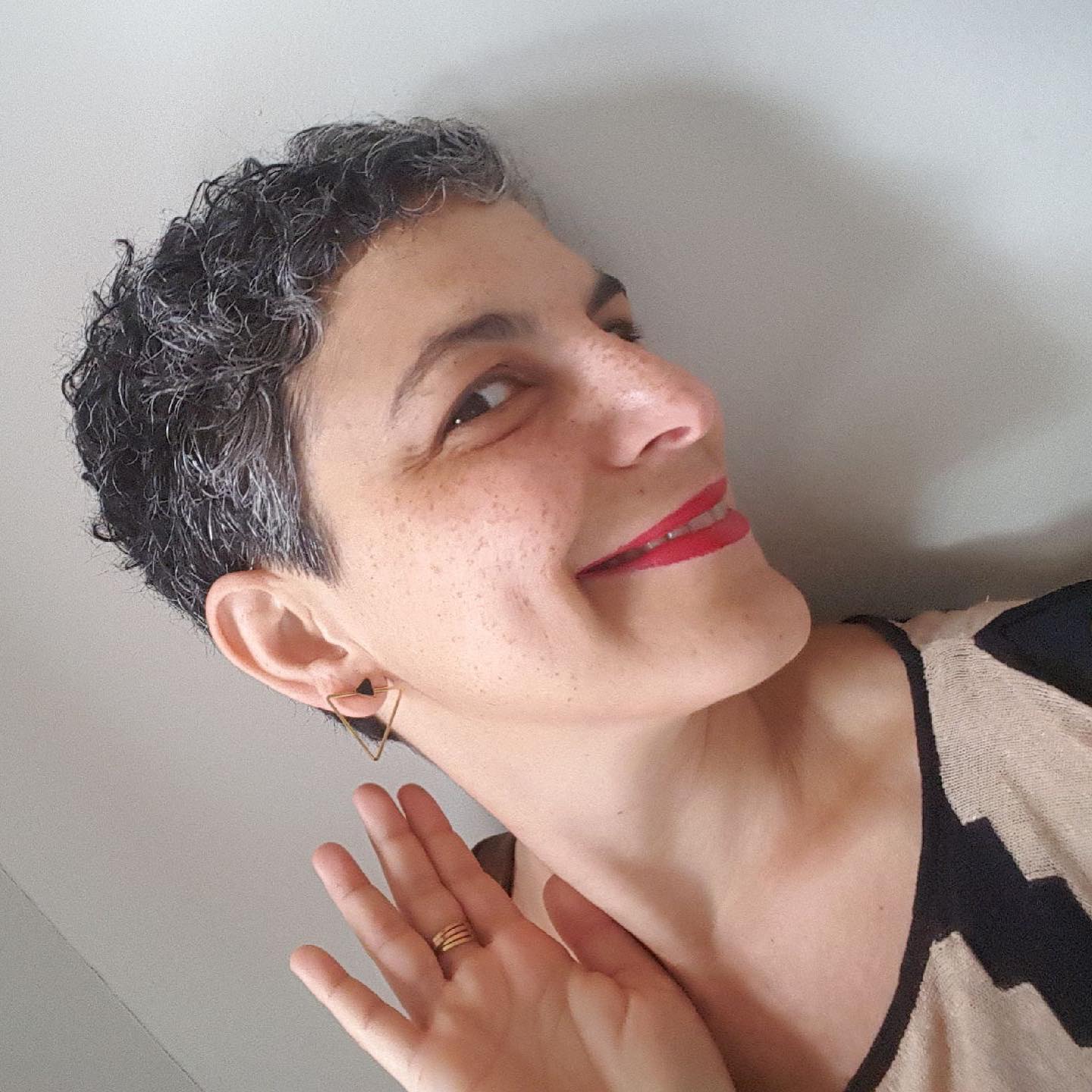Textured Short Curly Crop with Defined Curls