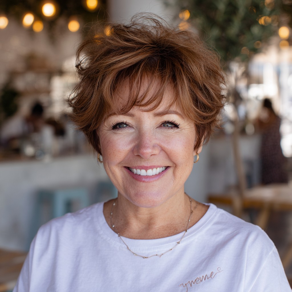 Textured Short Cut with Bouncy Layers