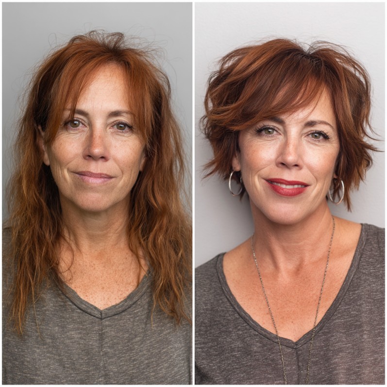 Textured Wavy Bob with Lively Layers