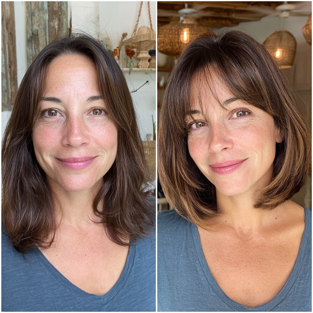 Chic Textured A-Line Bob with Subtle Dimension