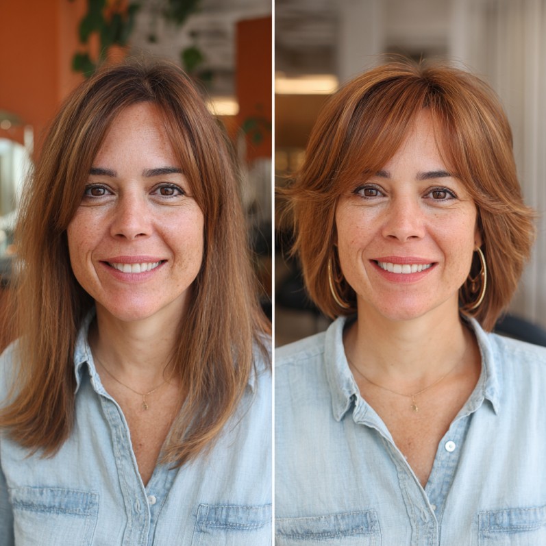 chic textured bob with subtle layers