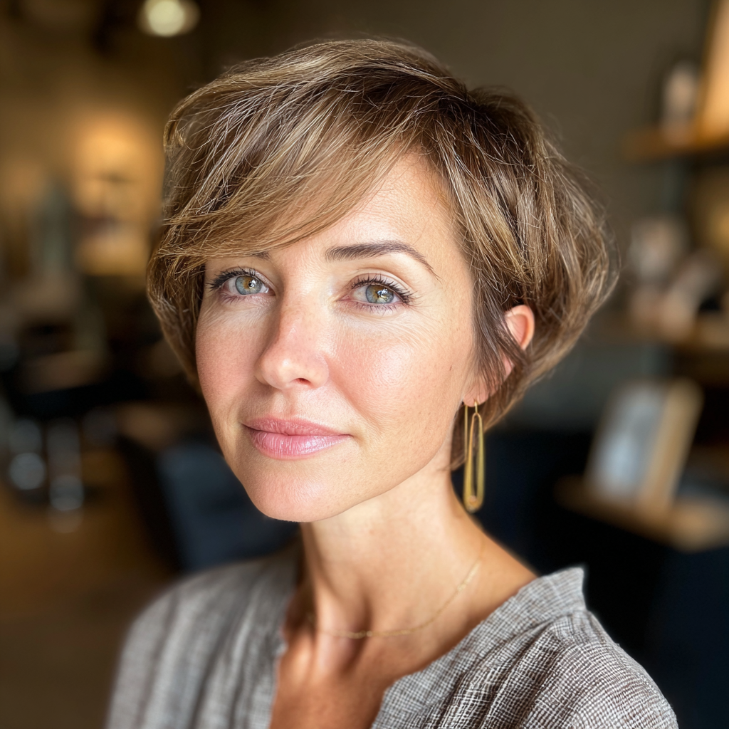 Chic Textured Pixie Bob with Soft Layers