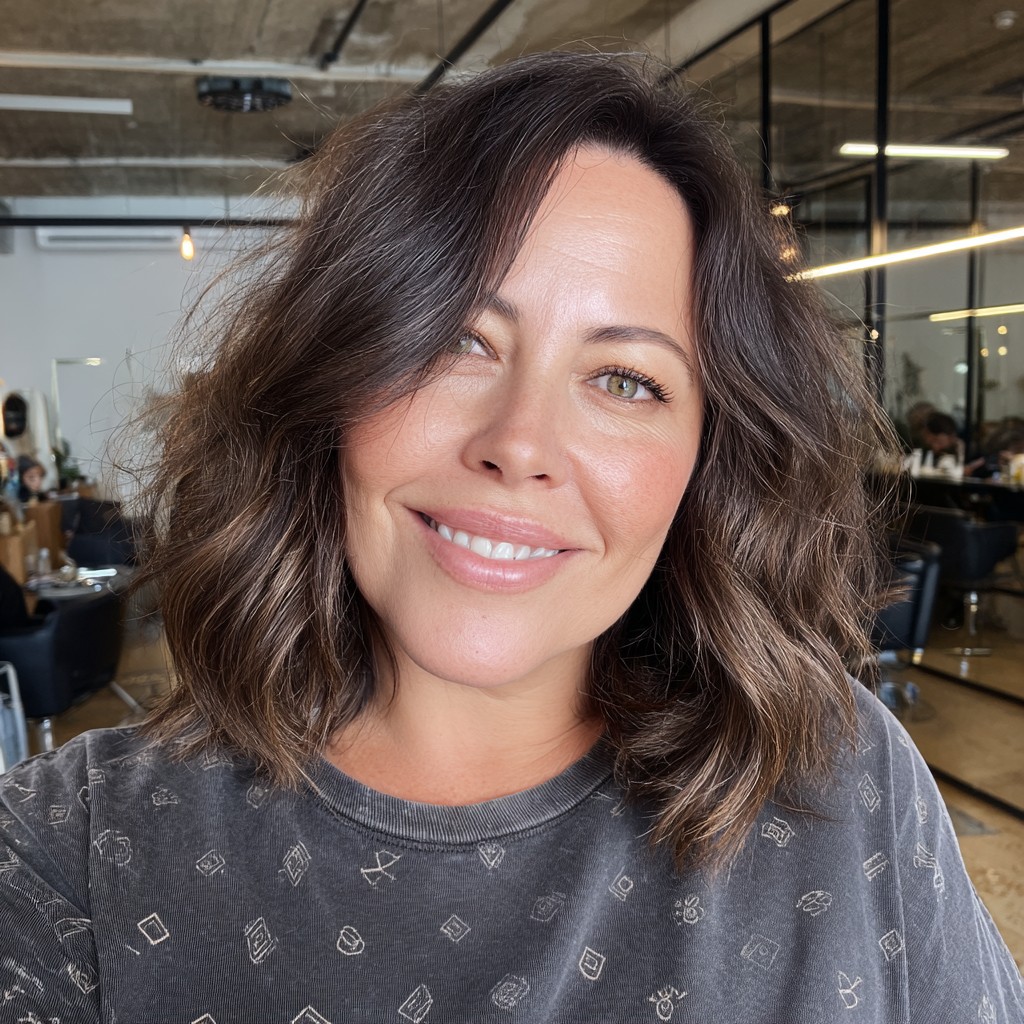 Chic Voluminous Bob with Soft Waves