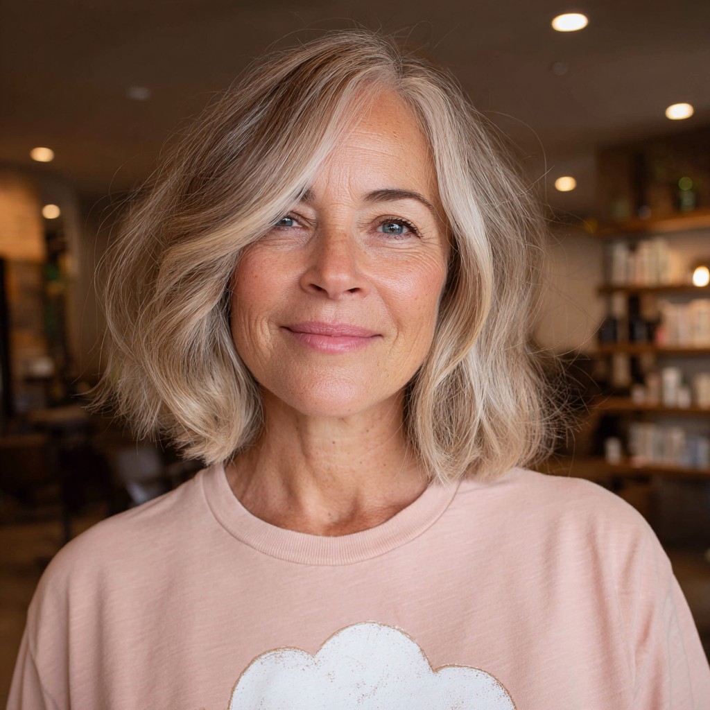 Effortless Bronde Bob with Soft Waves
