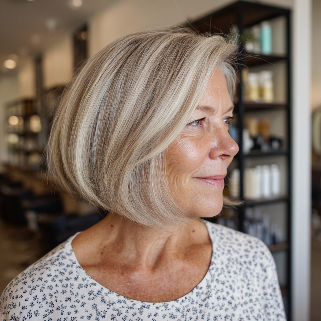 Elegant Bronde Bob with Subtle Layers