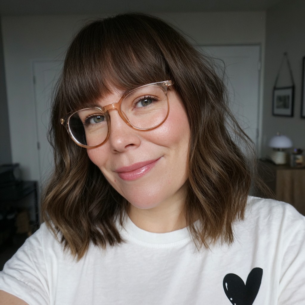 Elegant Soft Wavy Bob with Subtle Bangs