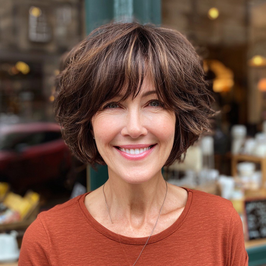 Lovely Rounded Bob with Subtle Face-Framing Layers