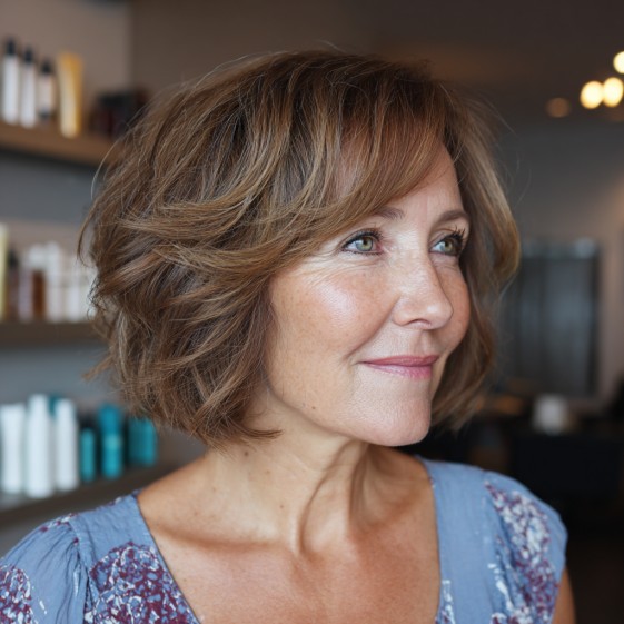 Modern Textured Bob with Soft Layers