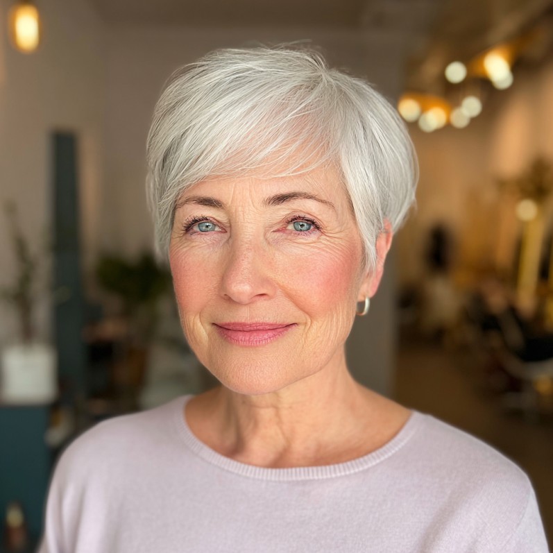Modern Textured Pixie with Soft Highlights