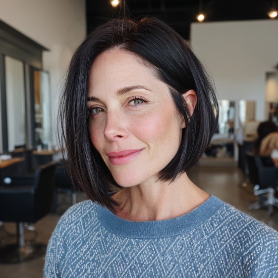 Sleek Angular Asymmetrical Bob