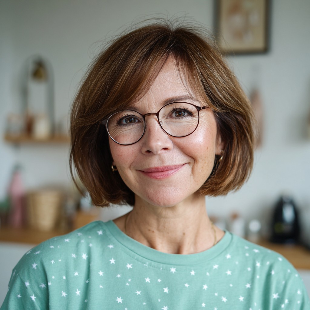 Sleek Rounded Bob with Soft Volume