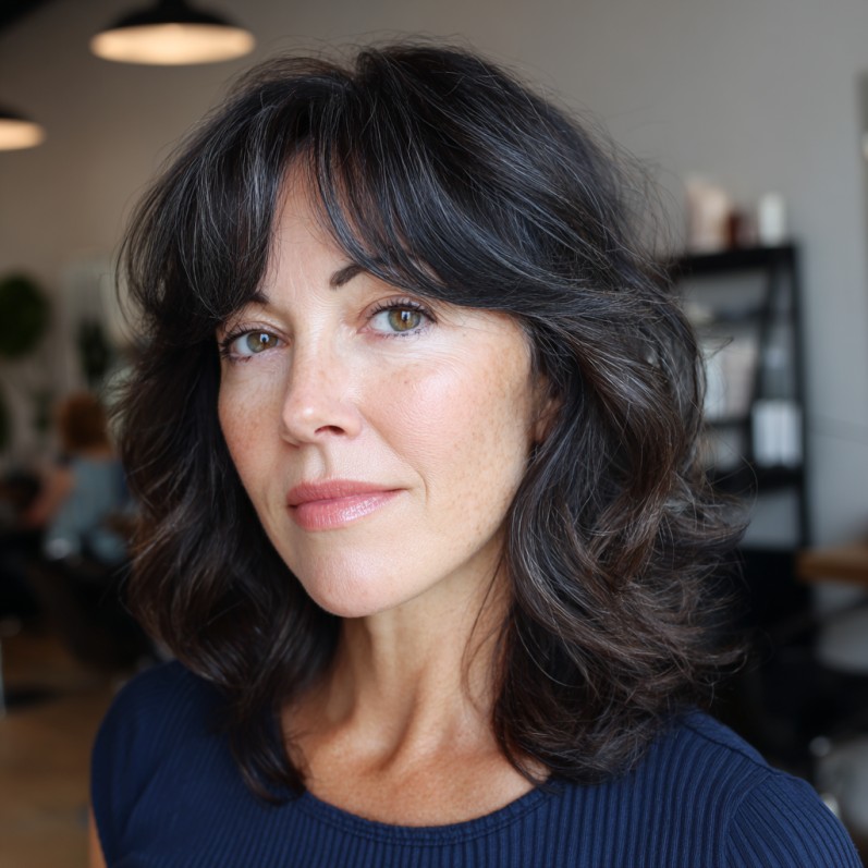 Soft Textured Mid-Length Cut with Gentle Face-Framing Layers