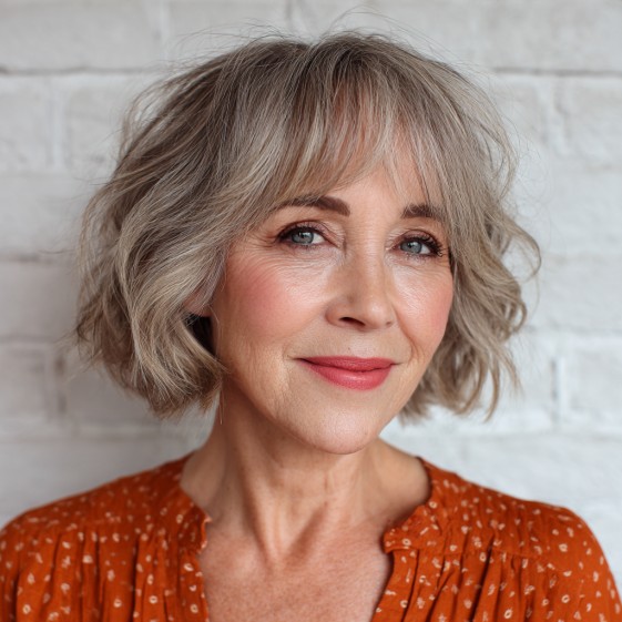 Softly Textured Bob with Subtle Face-Framing Layers