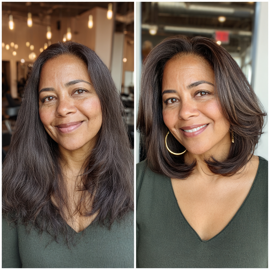 Stylish Layered Bob with Soft Movement