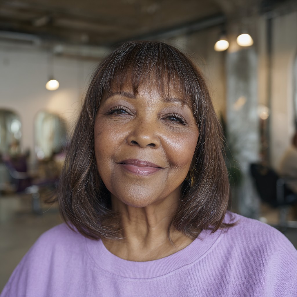 Chic Layered Bob with Soft Bangs