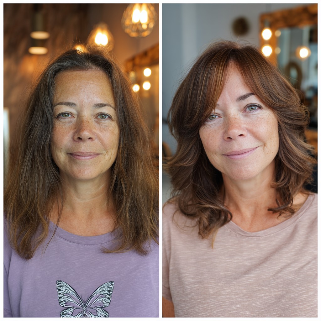 Charming Soft Curls with Subtle Highlights