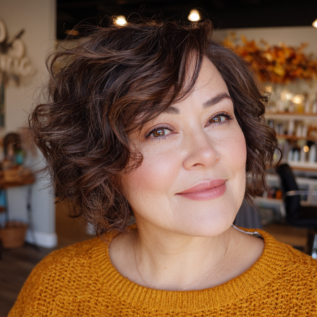Chic Bouncy Ripple Bob with Soft Texture