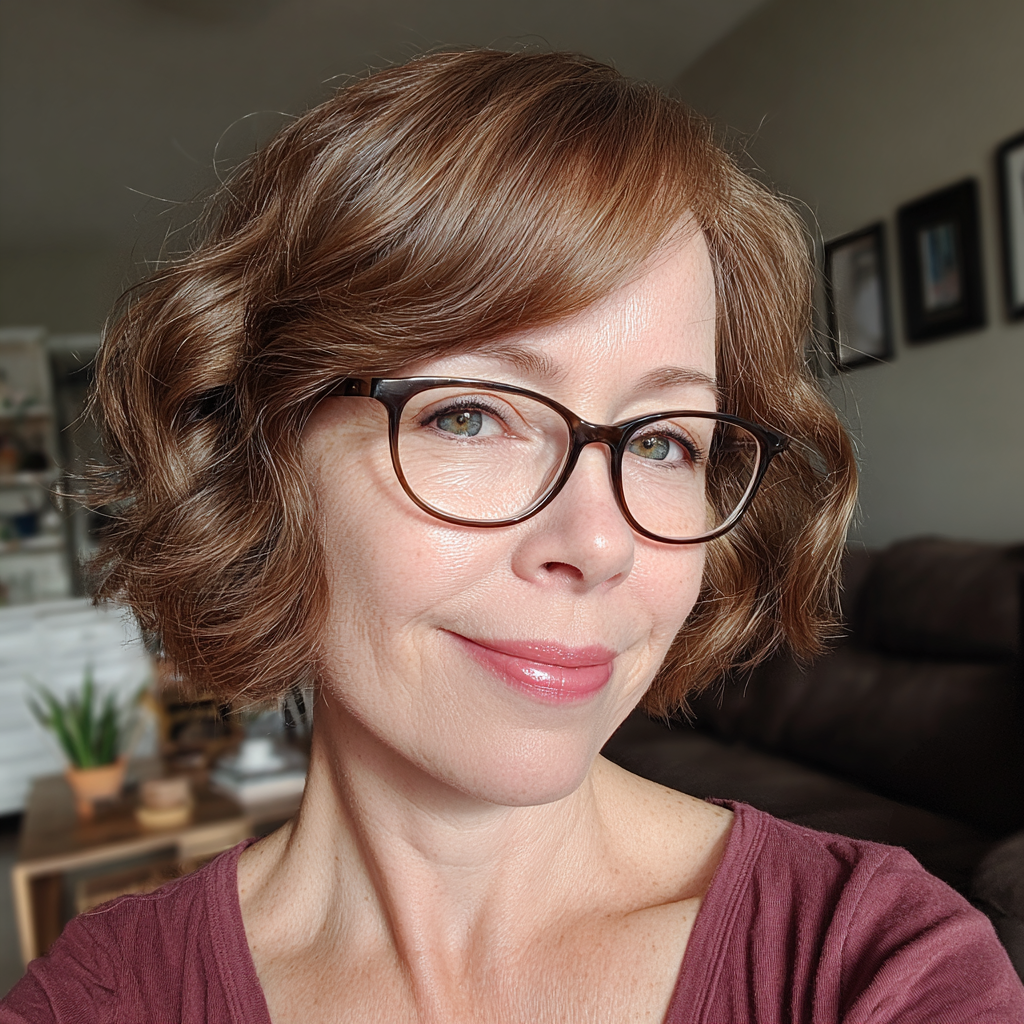 Chic Curly Ripple Bob with Subtle Layers