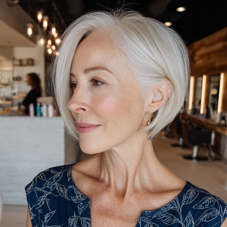 Modern Sleek Bixie Cut with Subtle Layers